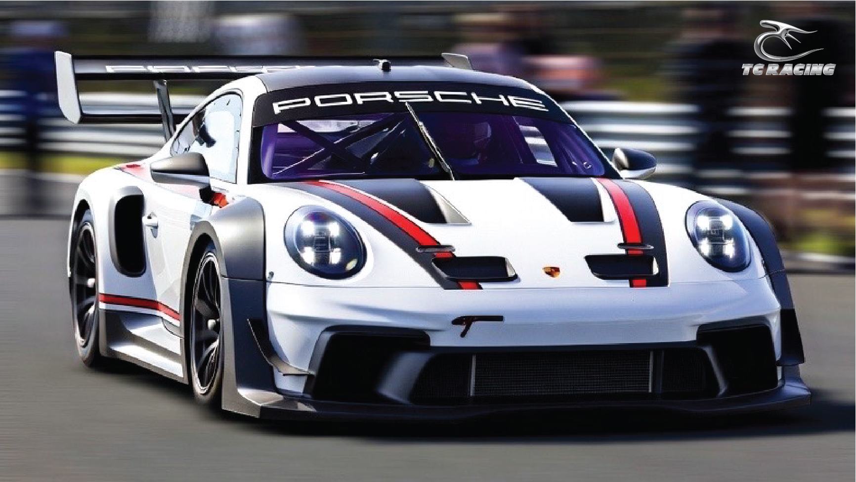 Porsche 911 992.2 GT# Cup Car on track
