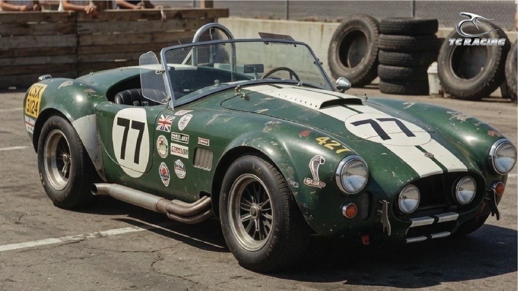 Shelby Cobra on a race track
