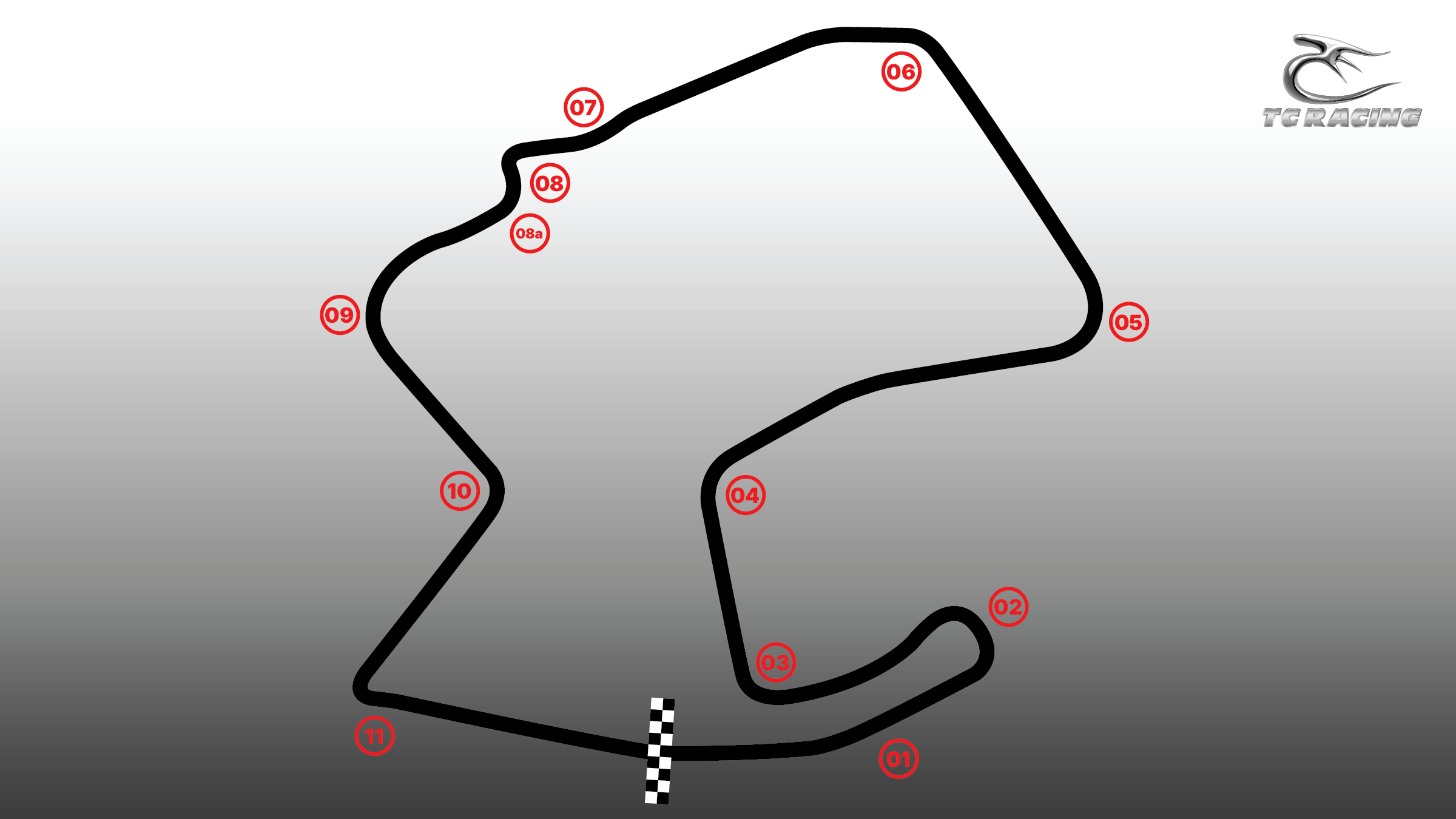 Track map of WeatherTech Raceway Laguna Seca