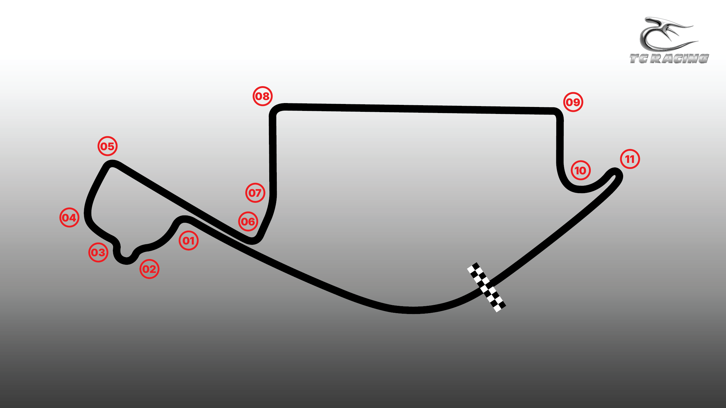 Track map of Long Beach Street Curcuit