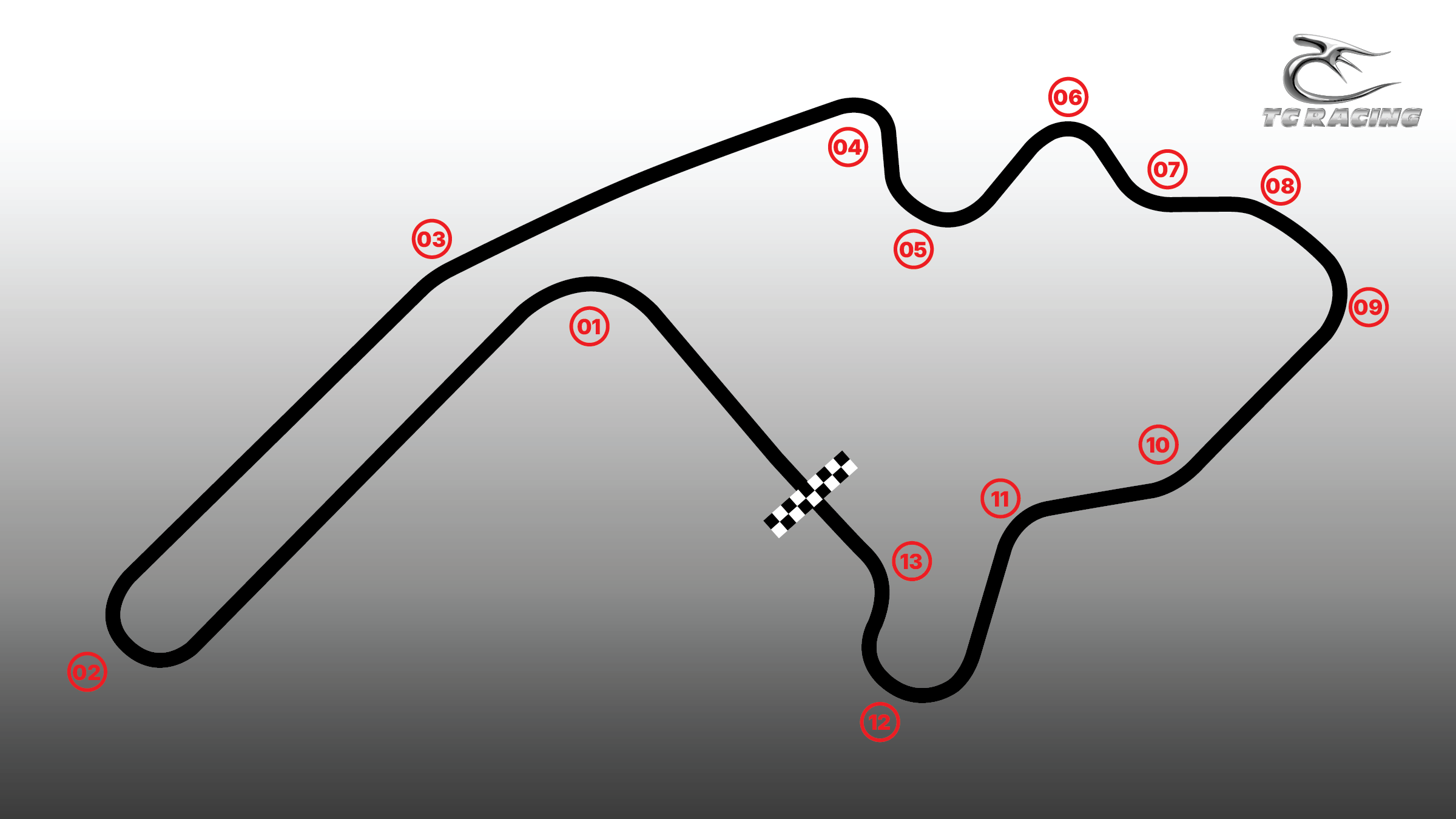 Track map of Mid-Ohio Sports Car Course