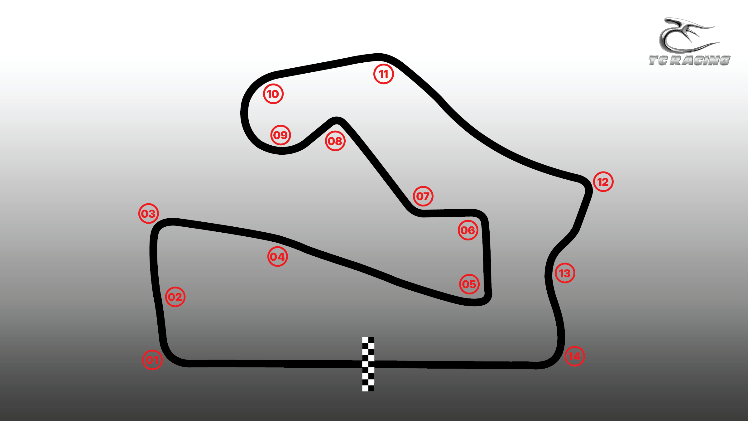 Track map of Road America