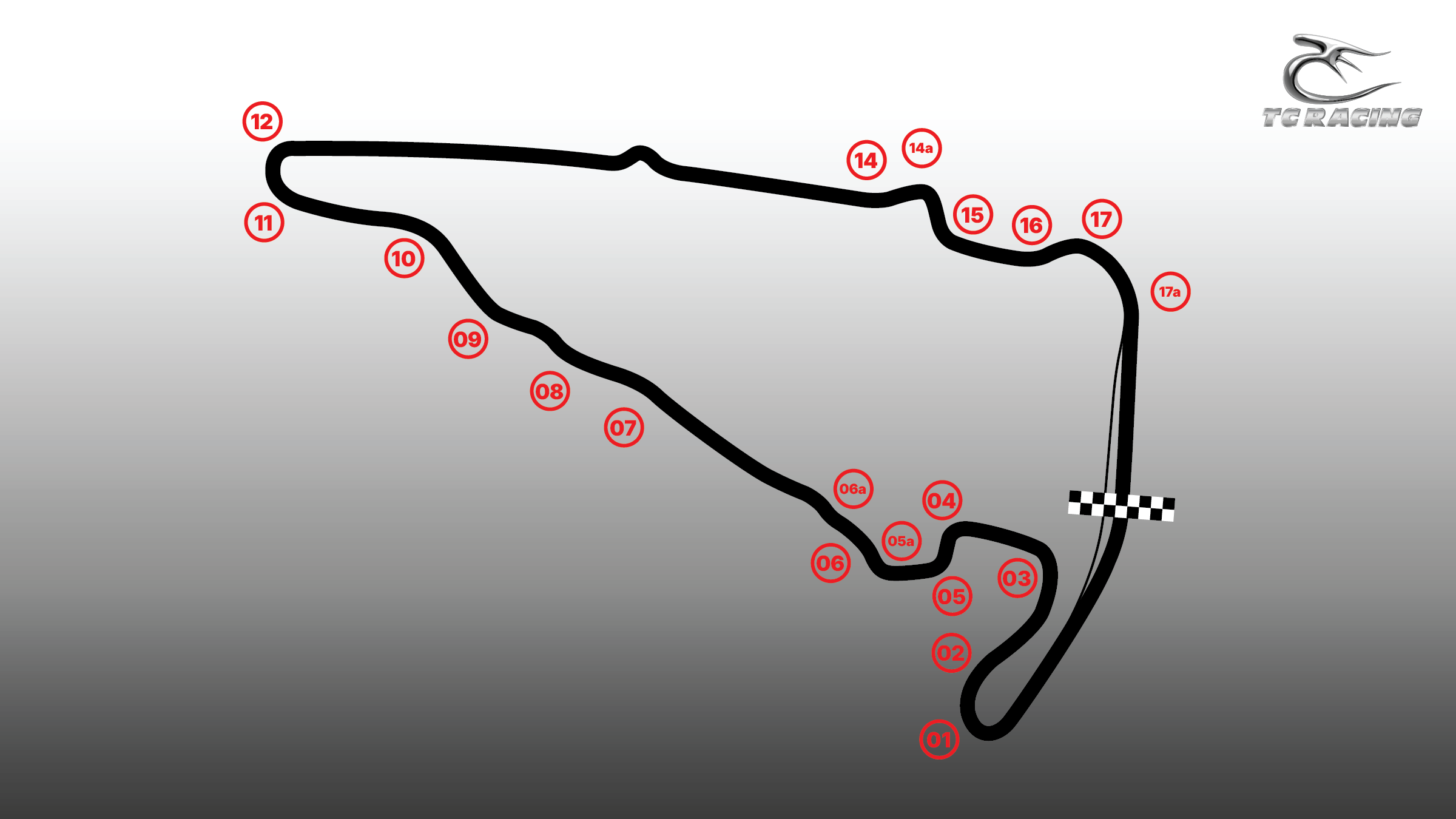 Track map of Virginia International Raceway